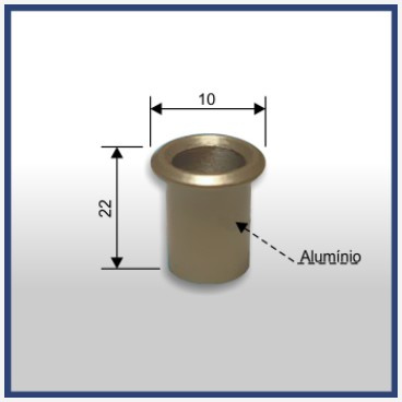 1200 - Capuchinho Para Trinco E Fechadura Marrom 