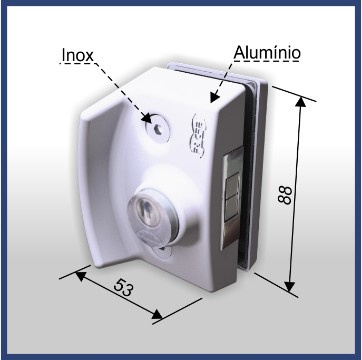 1510m - Mini Fechadura Para Janela De Correr Metalico 