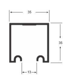 Ds266 Branco (trilho Roldana Concava) 