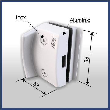 1511m - Mini Contra-fechadura Para 1510m Marrom 