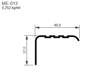 Me013 Fosco - Acabamento De Escada 