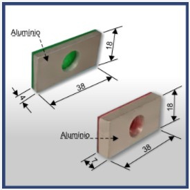 1410 - Contra Trinco Com 4mm Auto Adesivo Para 1813j Metalico 