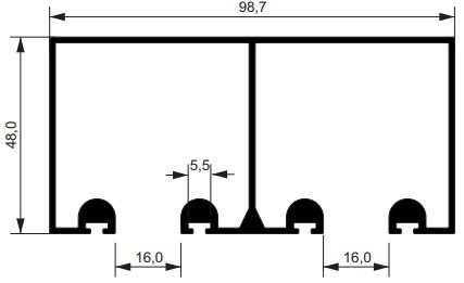Ds832 Duplo Preto Pintado (cx248) 