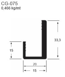 Cg075 Branco - Perfil J 