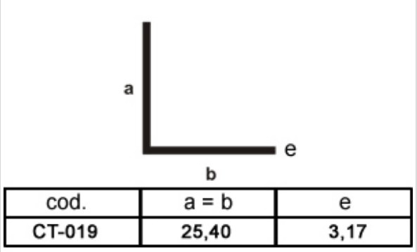 Ct019 - 25,40mm / 3,17mm (1