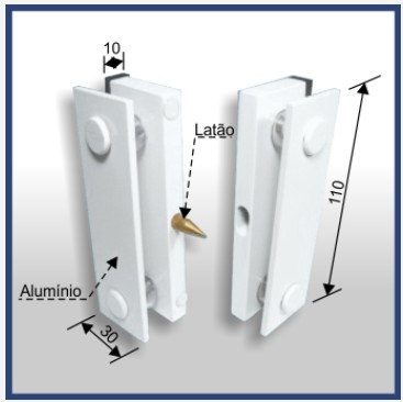 1710 - Conjunto Mao Amiga De Portas De Correr Com 1030 Metalico 