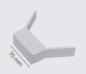 Chama Pc010 Aluminio Preto (70mm) 