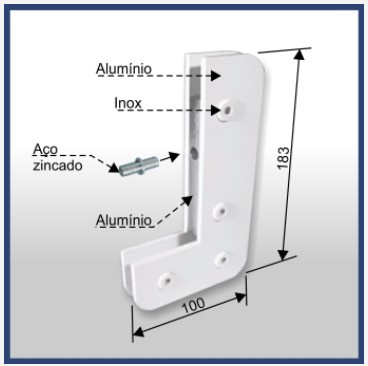 1209 - Facao Simples Para Banderia E Fixo Branco 