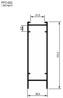 Ppo002 Branco Montante (sem Baguete) 