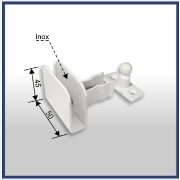 1702 - Fixador De Porta No Rodape/piso Metalico 