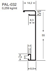 Bx198 Fosco (capa 8mm - 55mm) 