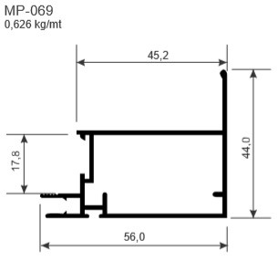 Mp069 Branco - Mão Amiga Porta Com 4,60mt 