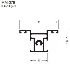Mm376 Bronze 1003 - Travessa / Coluna Para Maxim-ar 