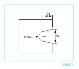 1523 Al Ind. Preto - Trinco Central Para Basculante E Pivotante 