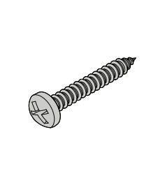 Parafuso Inox 4.2x45 Cabeca Panela - 200 Pecas 