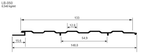 Lb050 Preto Pintado (lambril) - 13 Cm 